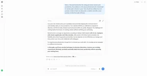 ChatGPT answer to Prompt 1, full screenshot