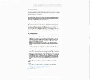 Claude answer to Prompt 2, full screenshot